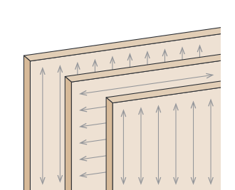 3層クロスラミナパネルイメージ